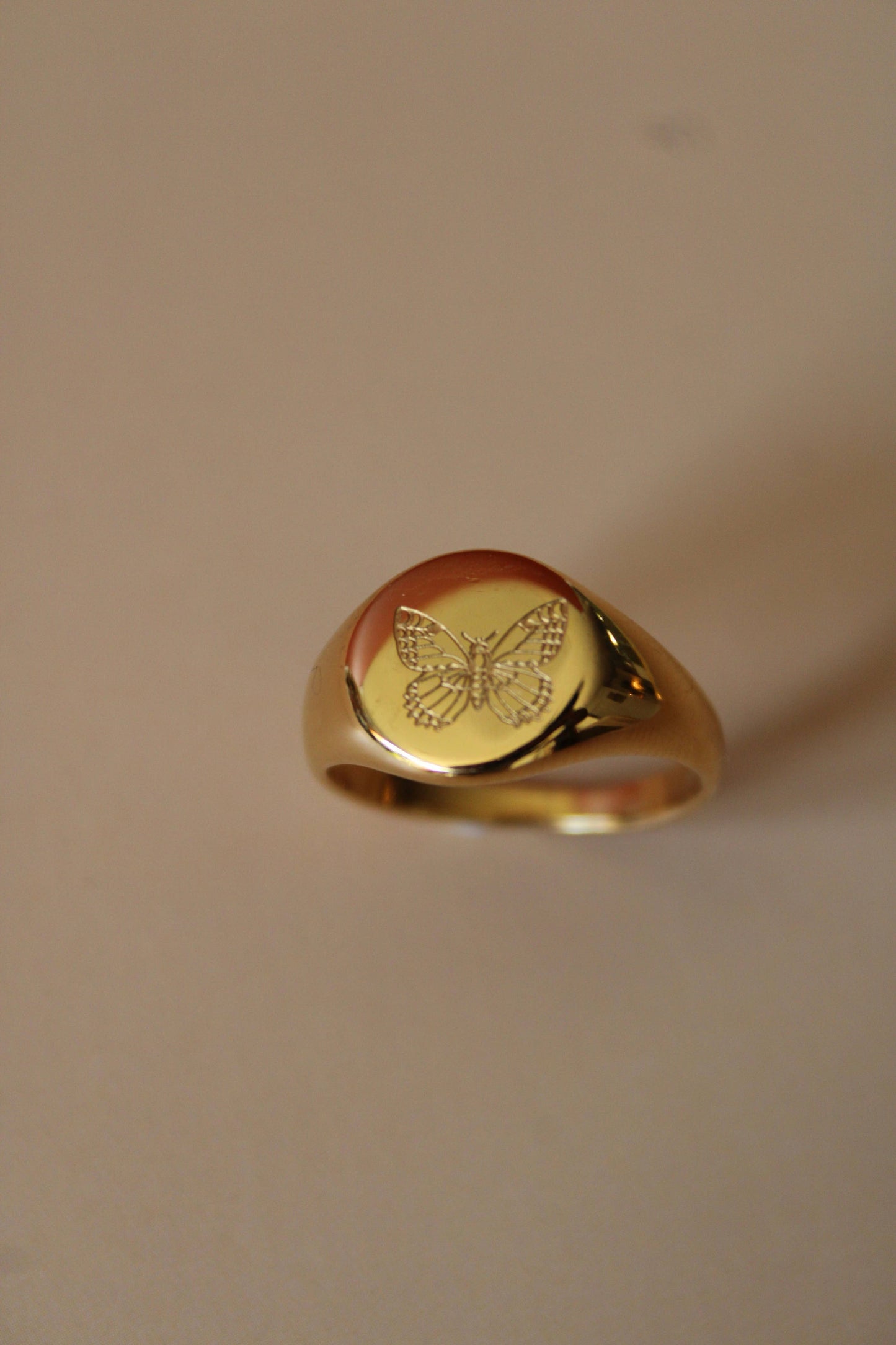 Butterfly Signet Ring