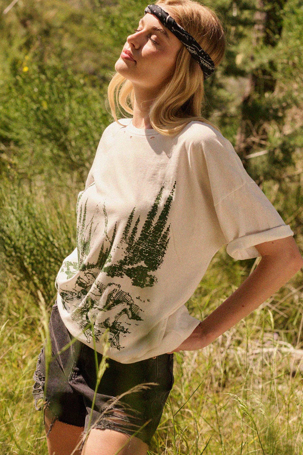 Forest Canter Distressed Tee
