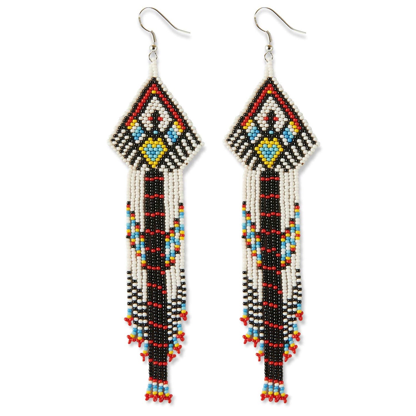 Nordic Wolf Ancestral Beaded Earrings for Free Spirits