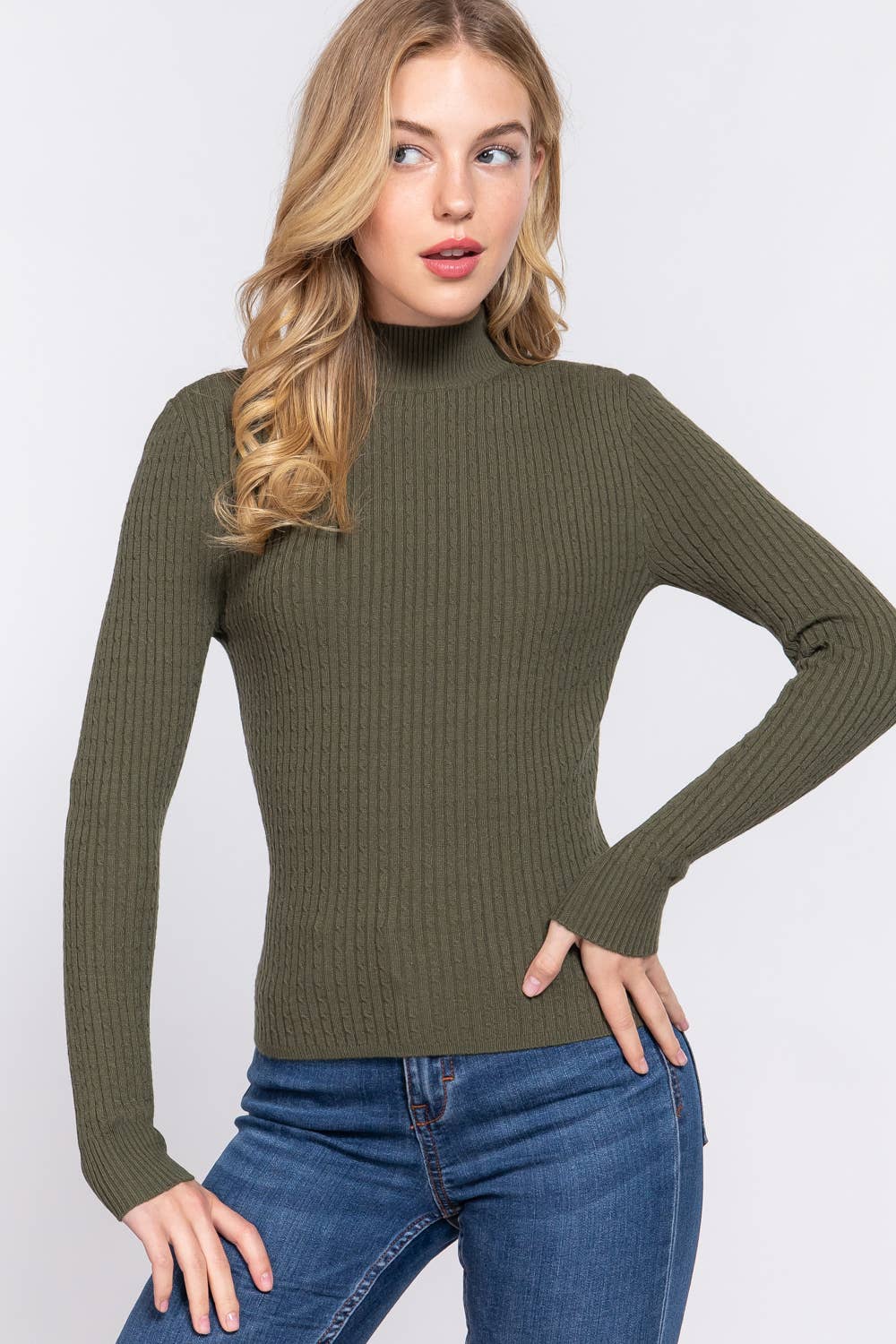Alpine Mock Neck Sweater