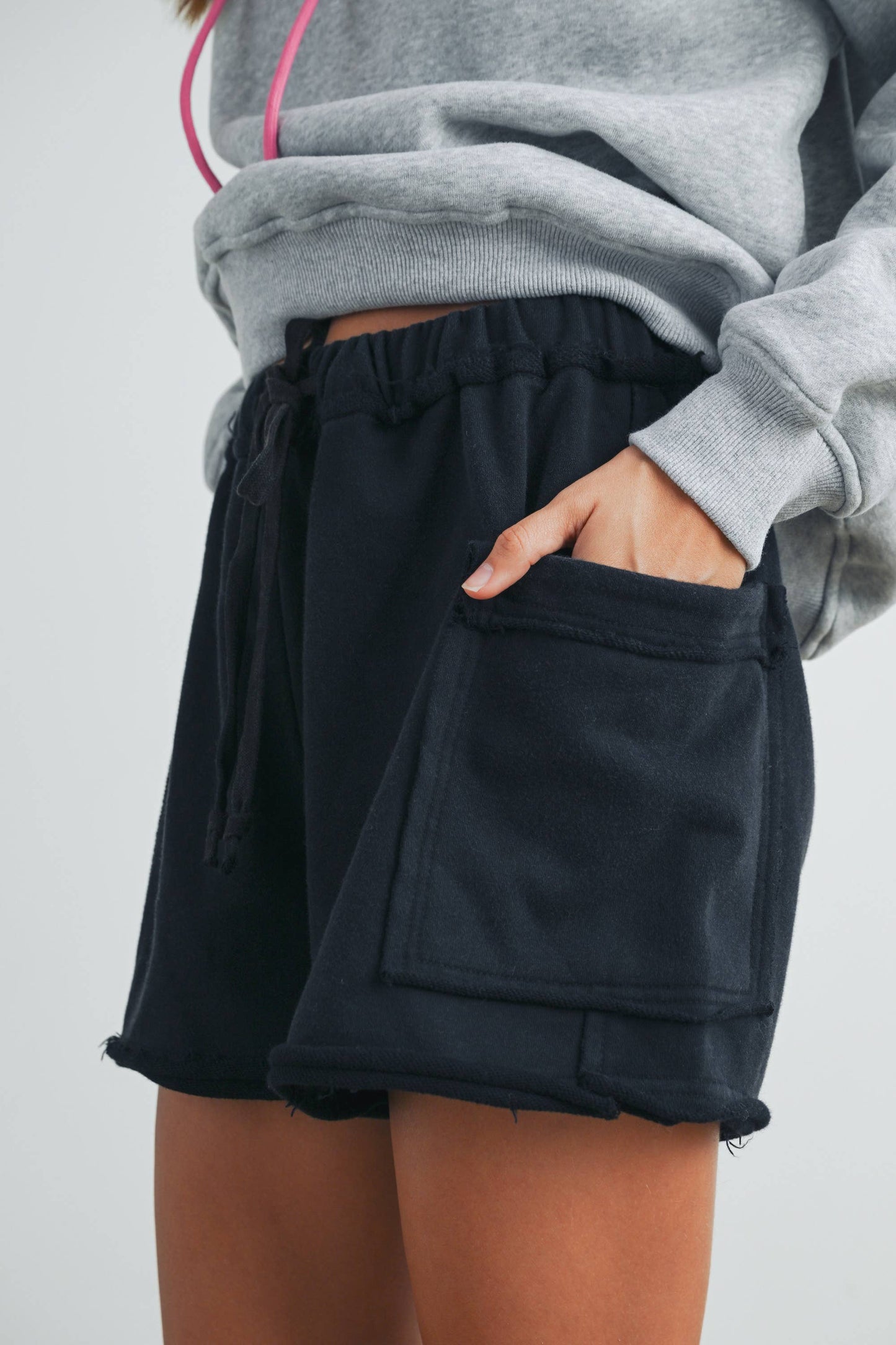Washed Terry Jogger Shorts