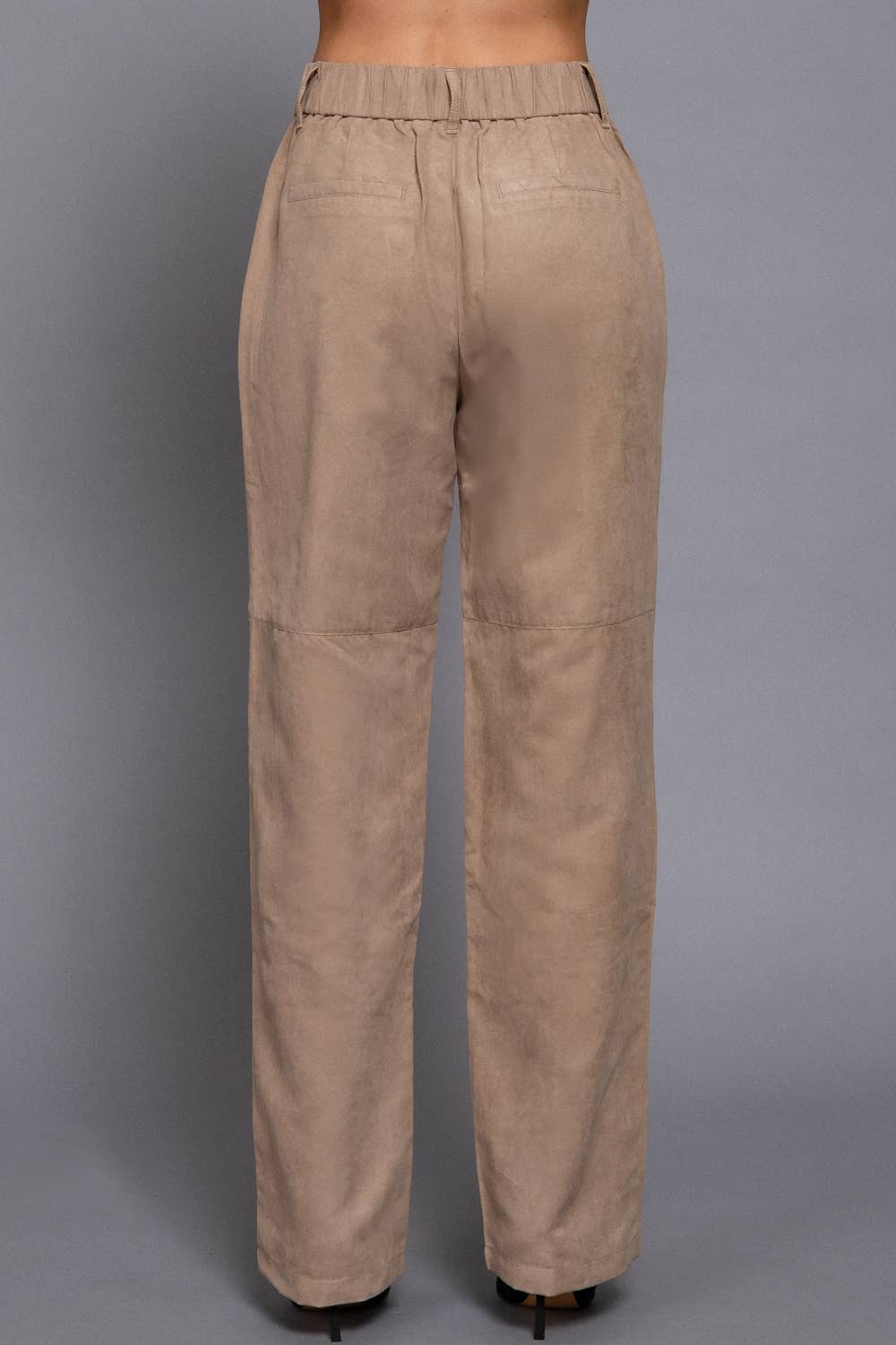 Canyon Vegan Suede Straight-Leg Pants