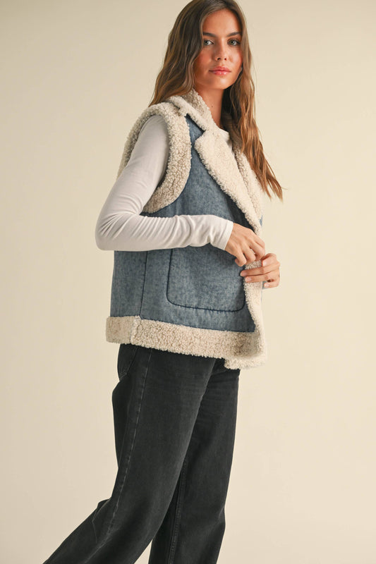 Tahoe Denim Sherpa Vest
