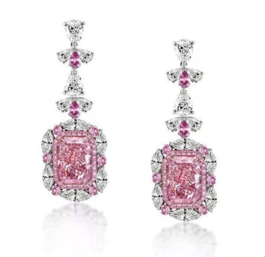 Radiant Pink Drop Earrings