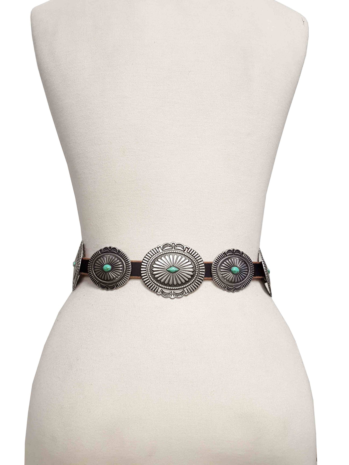 Fully Packed Turq Concho Belt