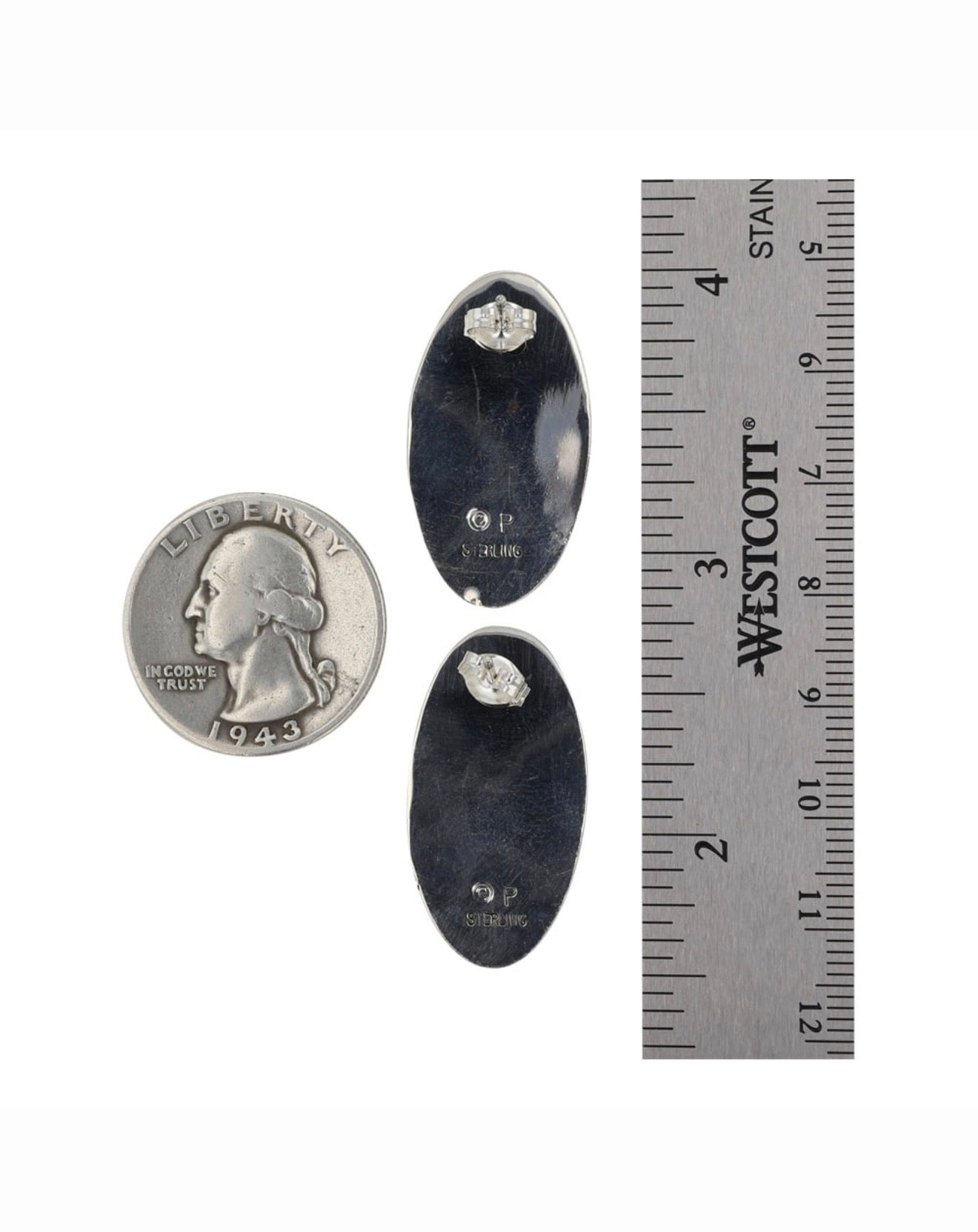 Navajo Spiny Oyster Shadowbox Earrings