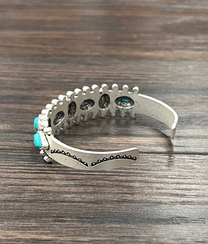 One Layer Turquoise Cuff
