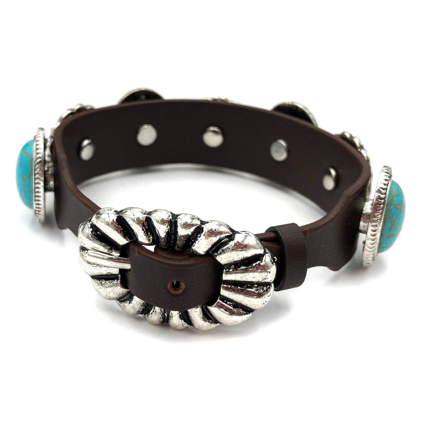 Concho Turquoise Bracelet