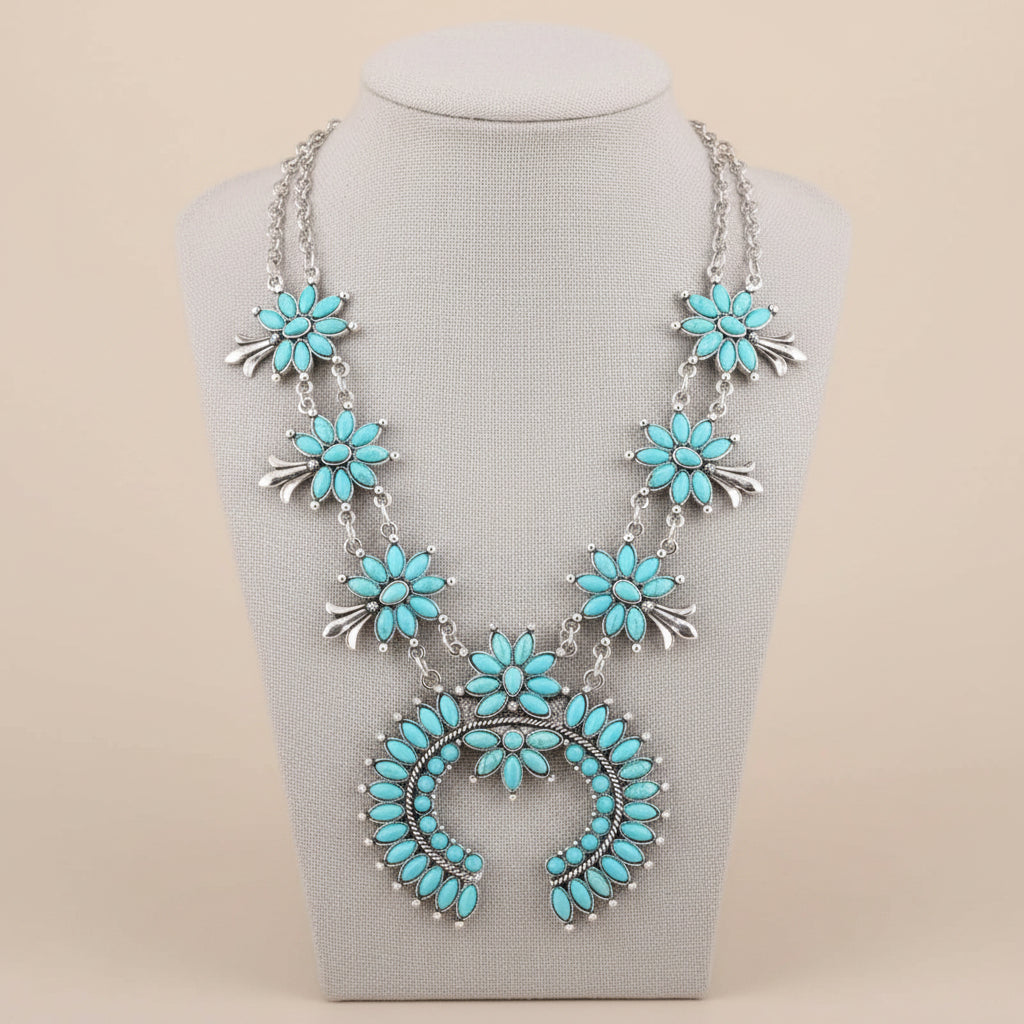 Southwest Squash Blossom Necklace