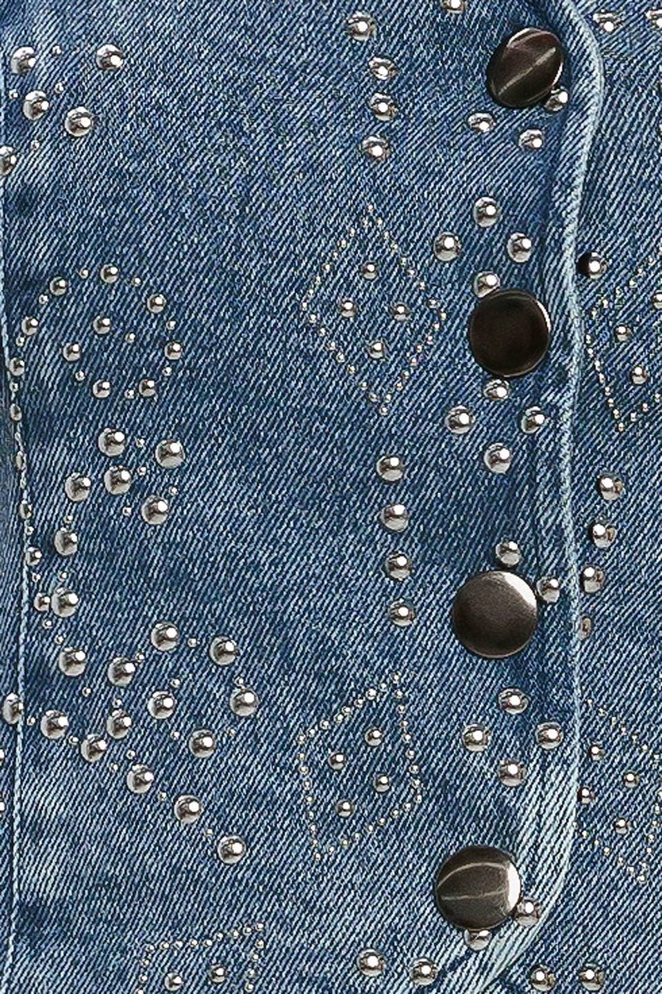 Studded Denim Vest