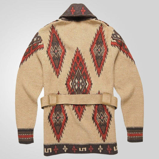 Mens Aztec Cabin Sweater