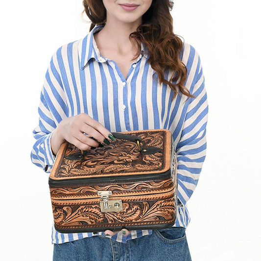 Jordan Hand-Tooled Jewelry Case