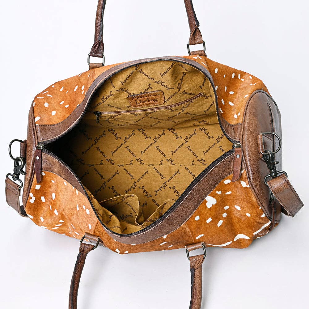 Axis Hair-On Leather Weekender Duffel