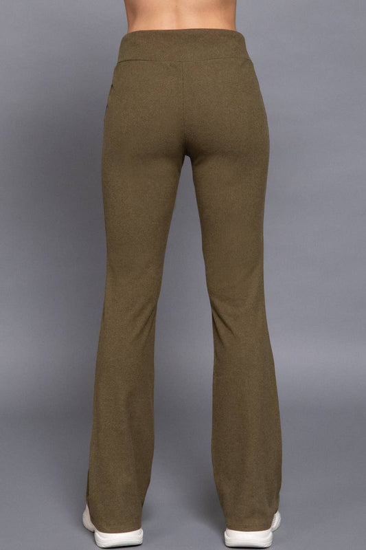 Sierra Brushed Knit Semi-Flare Pants