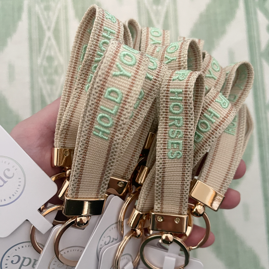 HOLD YOUR HORSES Keychain