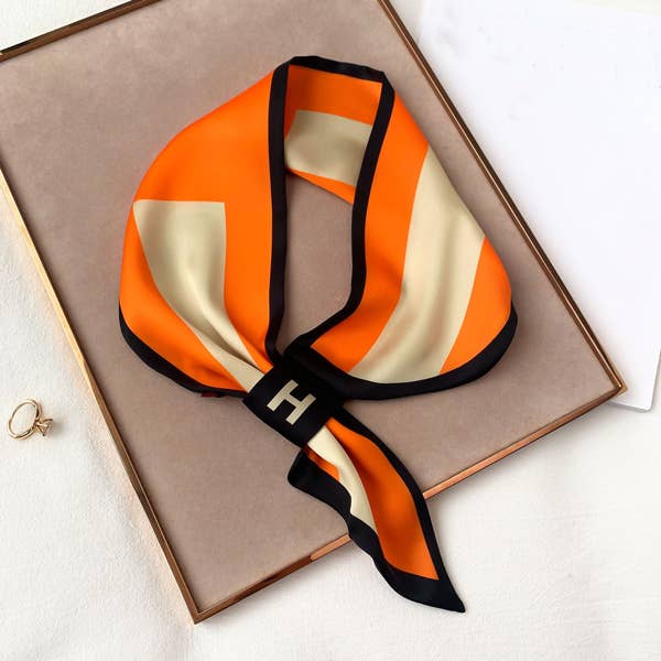 Equestrian Orange Loop Scarf