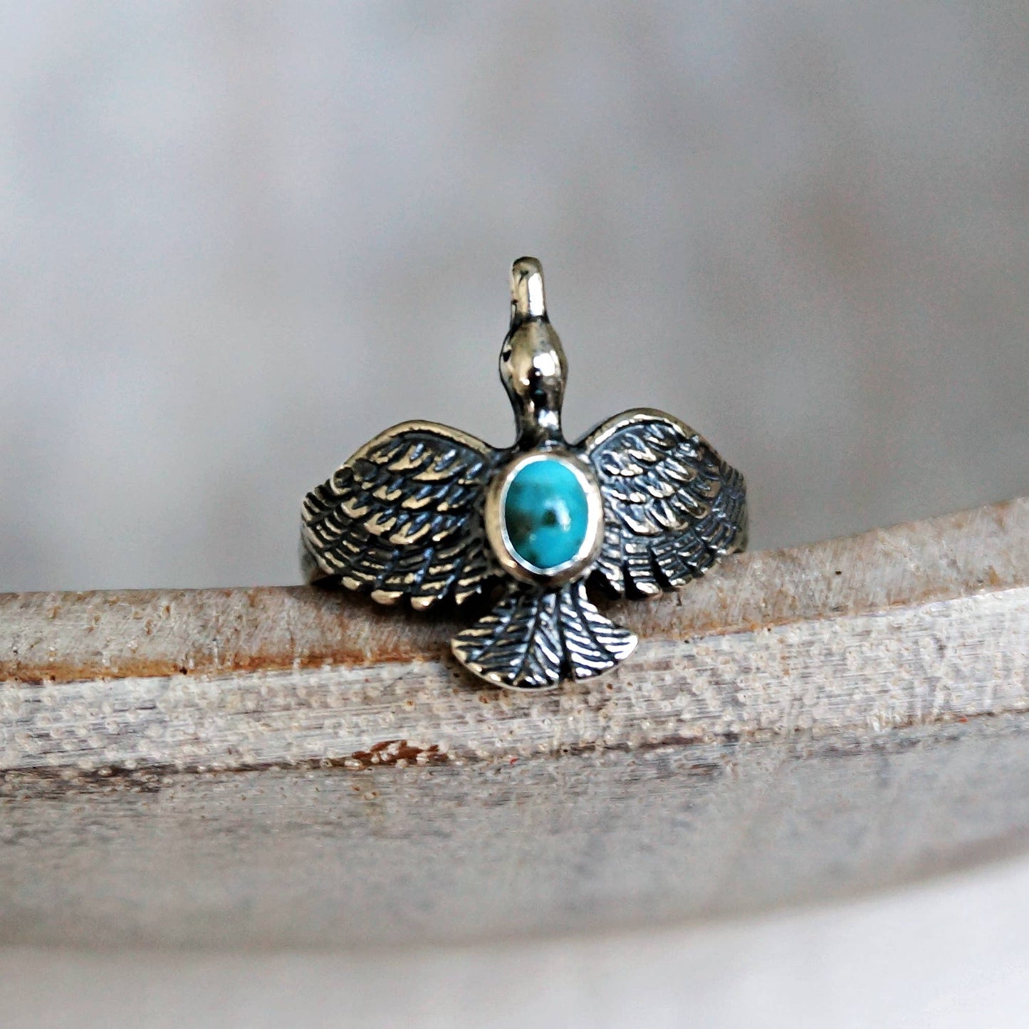 Hawk Turquoise Ring