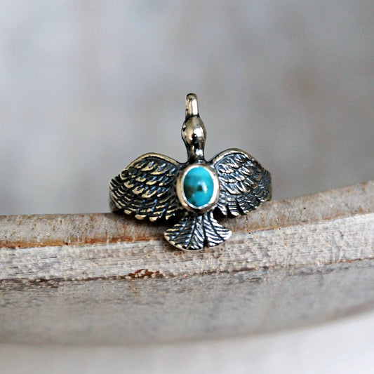 Hawk Turquoise Ring
