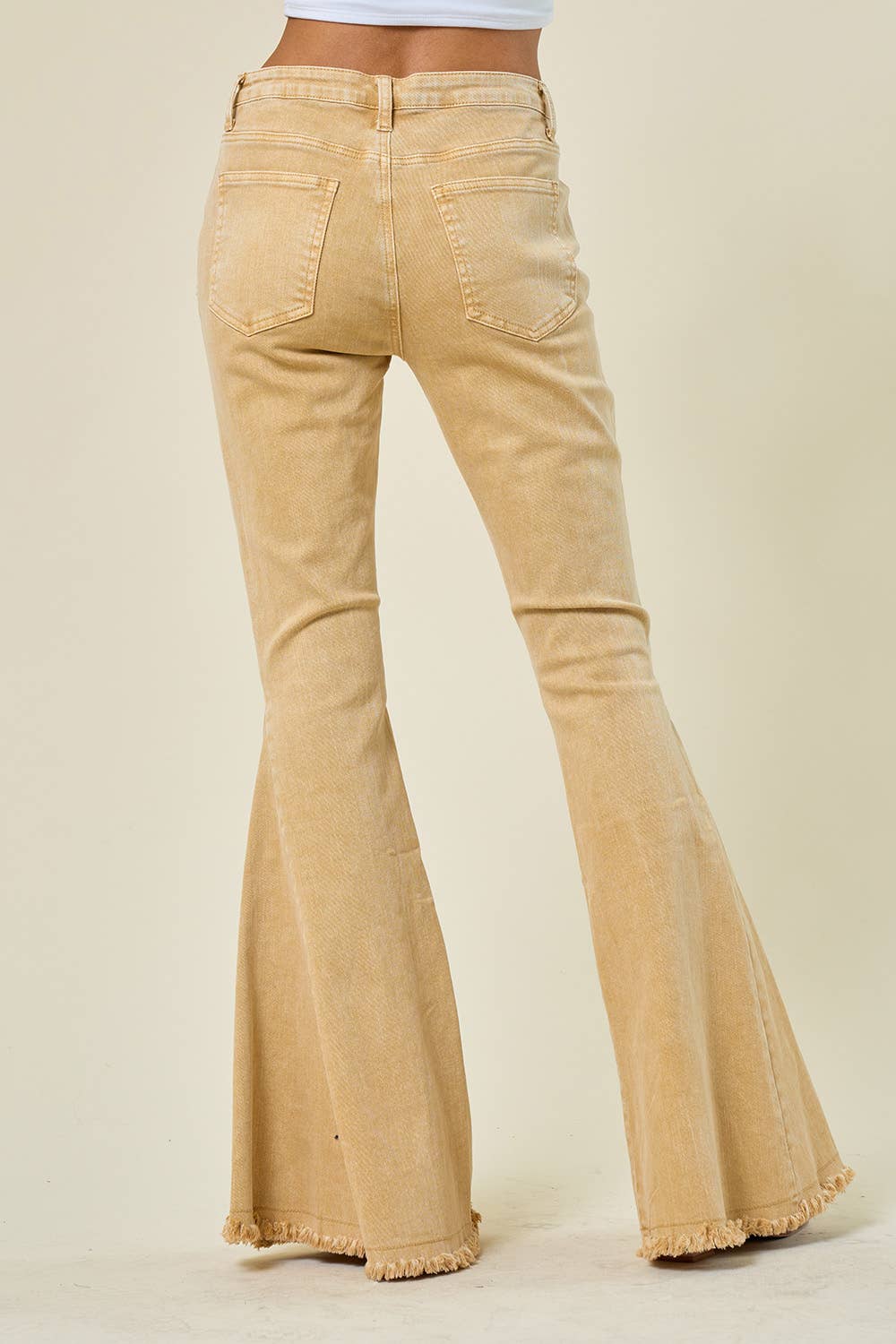 Acid Wash Flare Jeans
