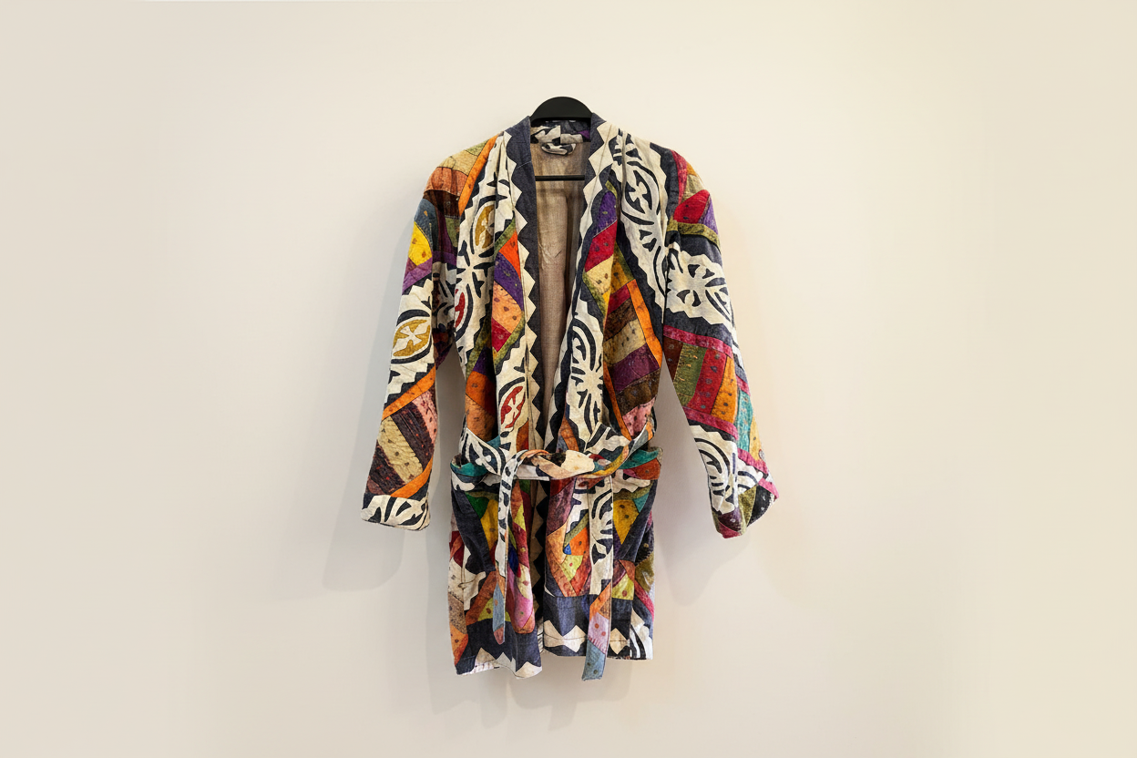 Extravagant Patchwork Kimono Coat