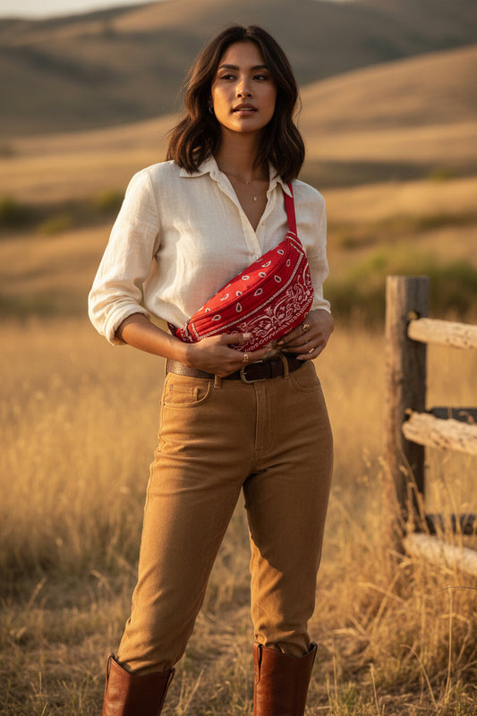 Red Bandana Crossbody