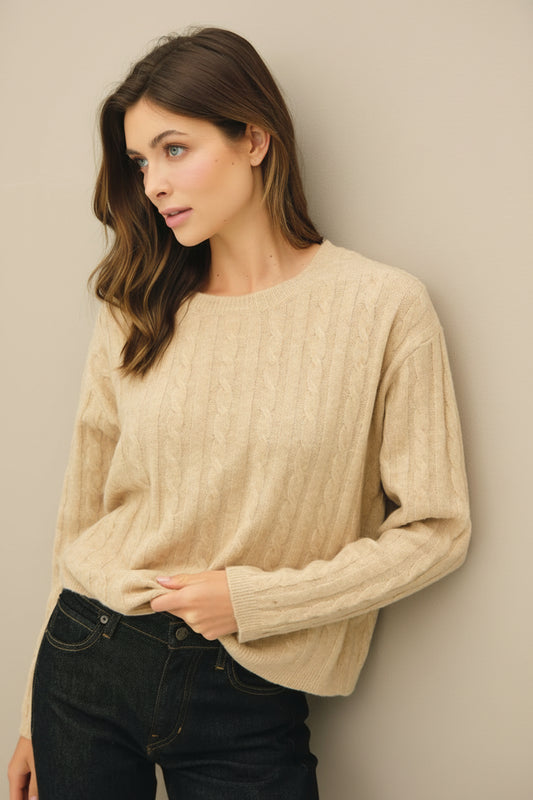 Meadow Cable Knit Sweater