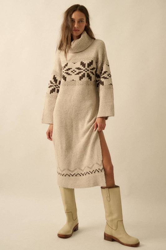 Alpine Knit Sweater Dress