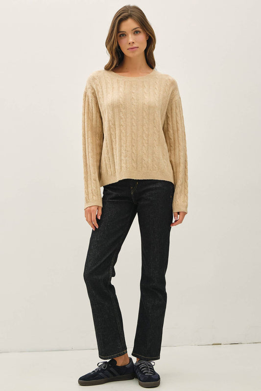 Meadow Cable Knit Sweater