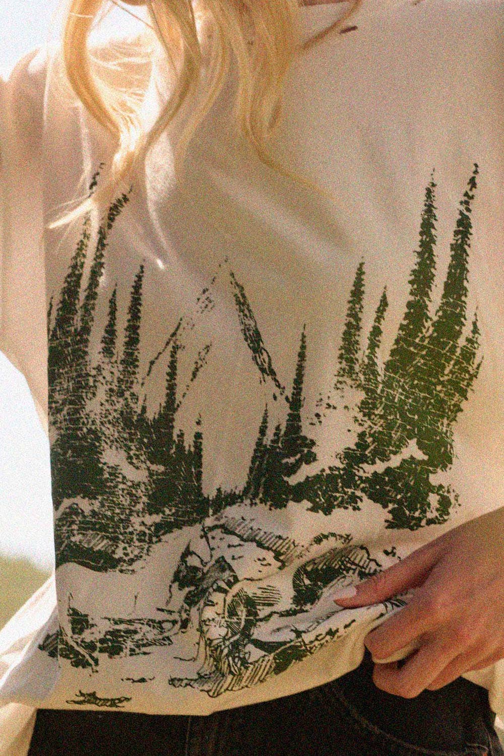 Forest Canter Distressed Tee
