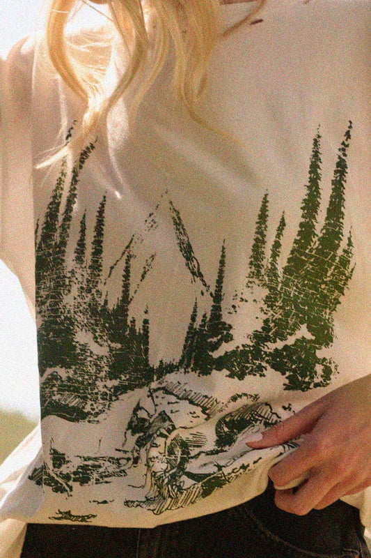 Forest Canter Distressed Tee