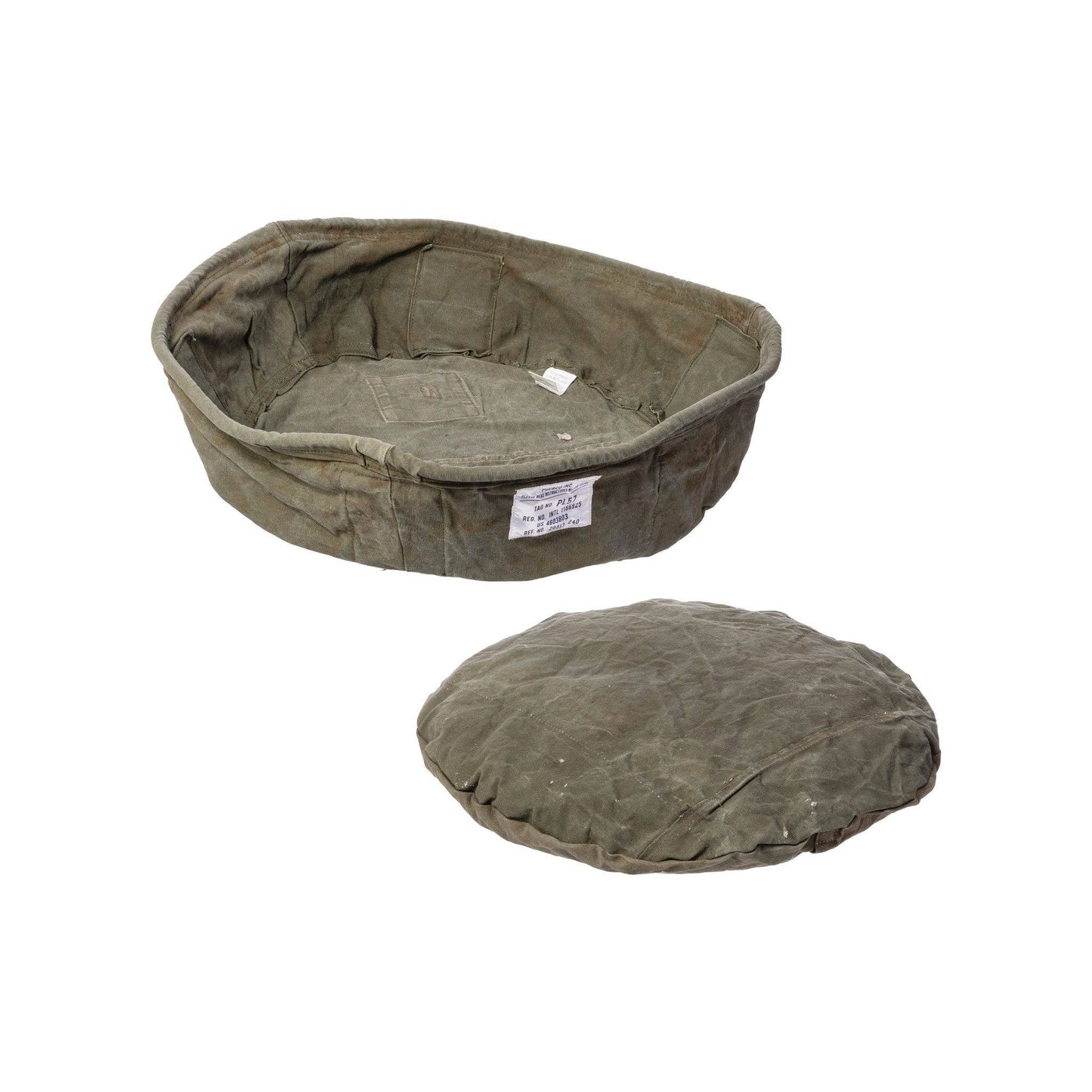 Vintage Tent Fabric Pet Bed