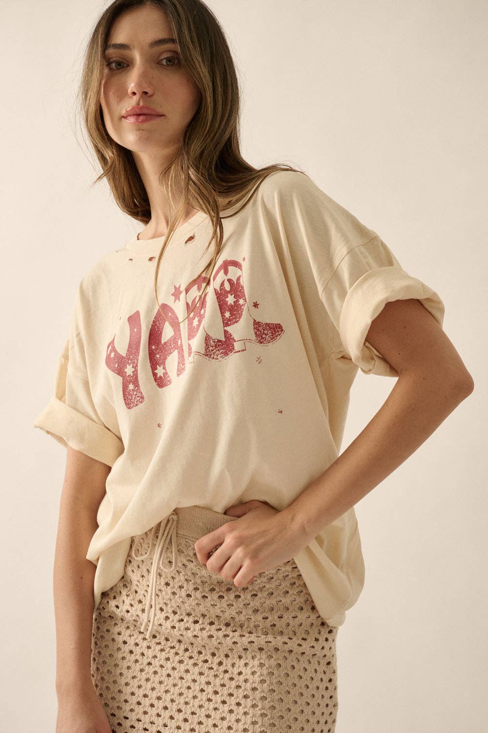 Y'all Distressed Tee