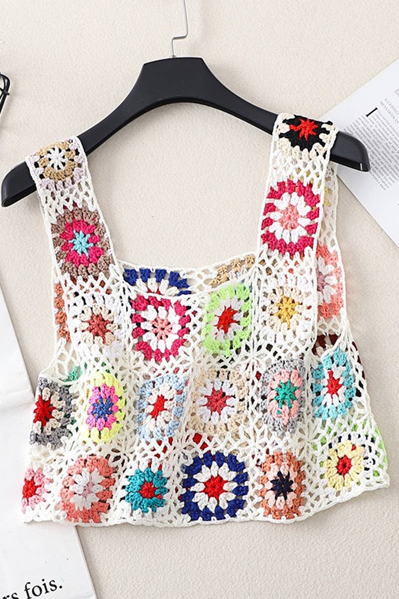 Daisy Knit Crop Top