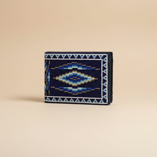 Navajo Nightfall Hand-Beaded Wallet