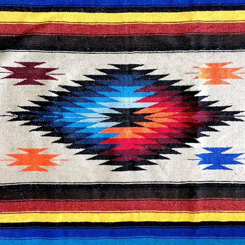 Beige Mexican Diamond Blanket