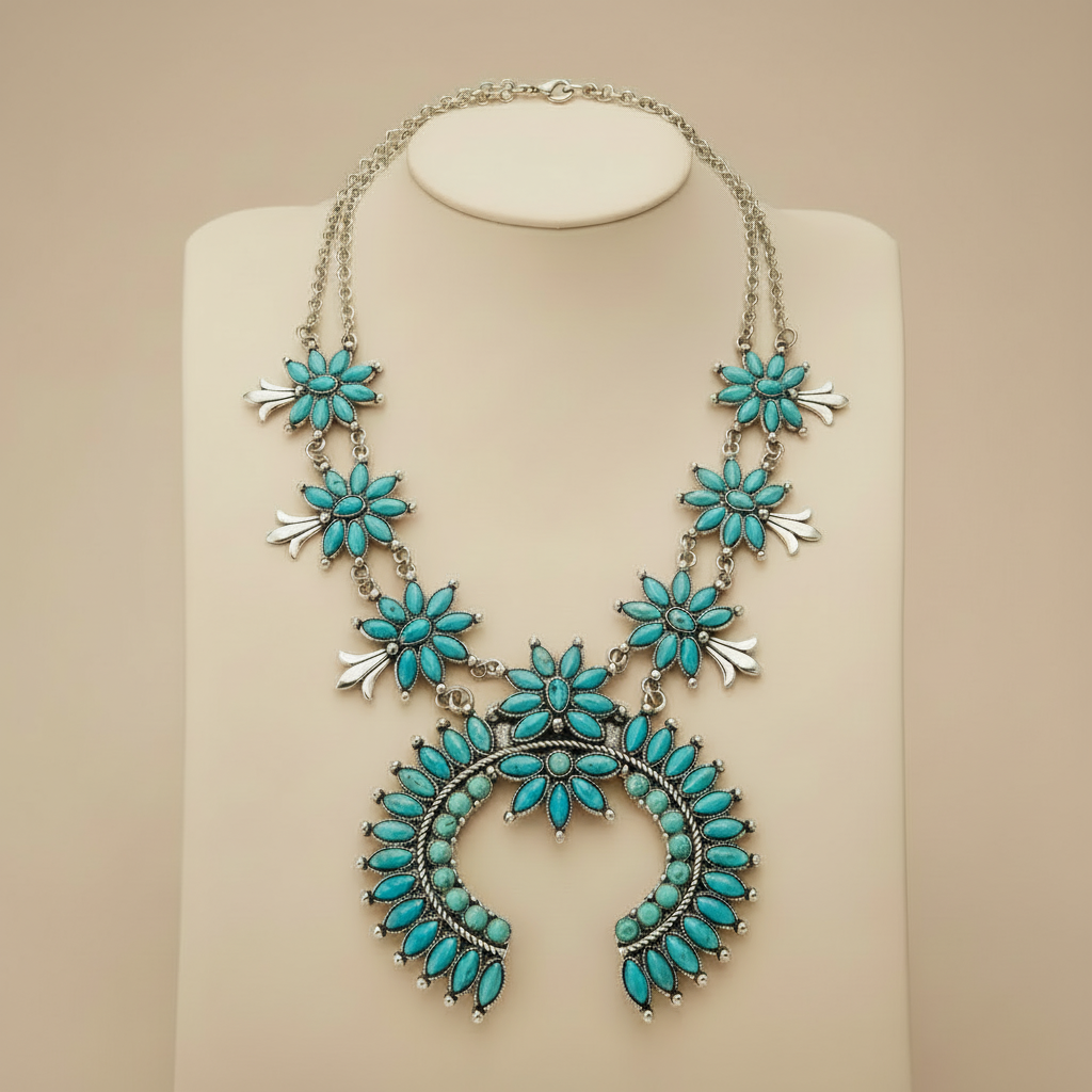 Southwest Squash Blossom Necklace