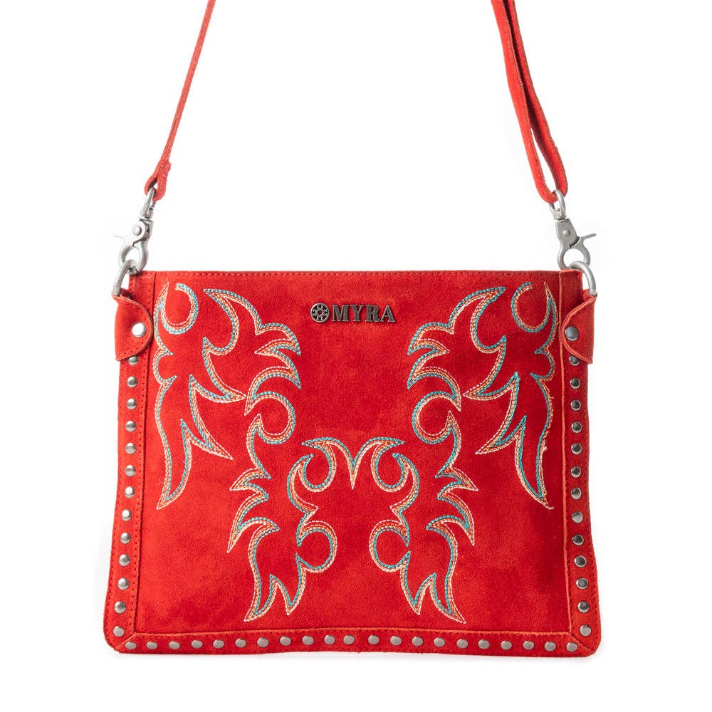 Texas Rose Embroidered Bag
