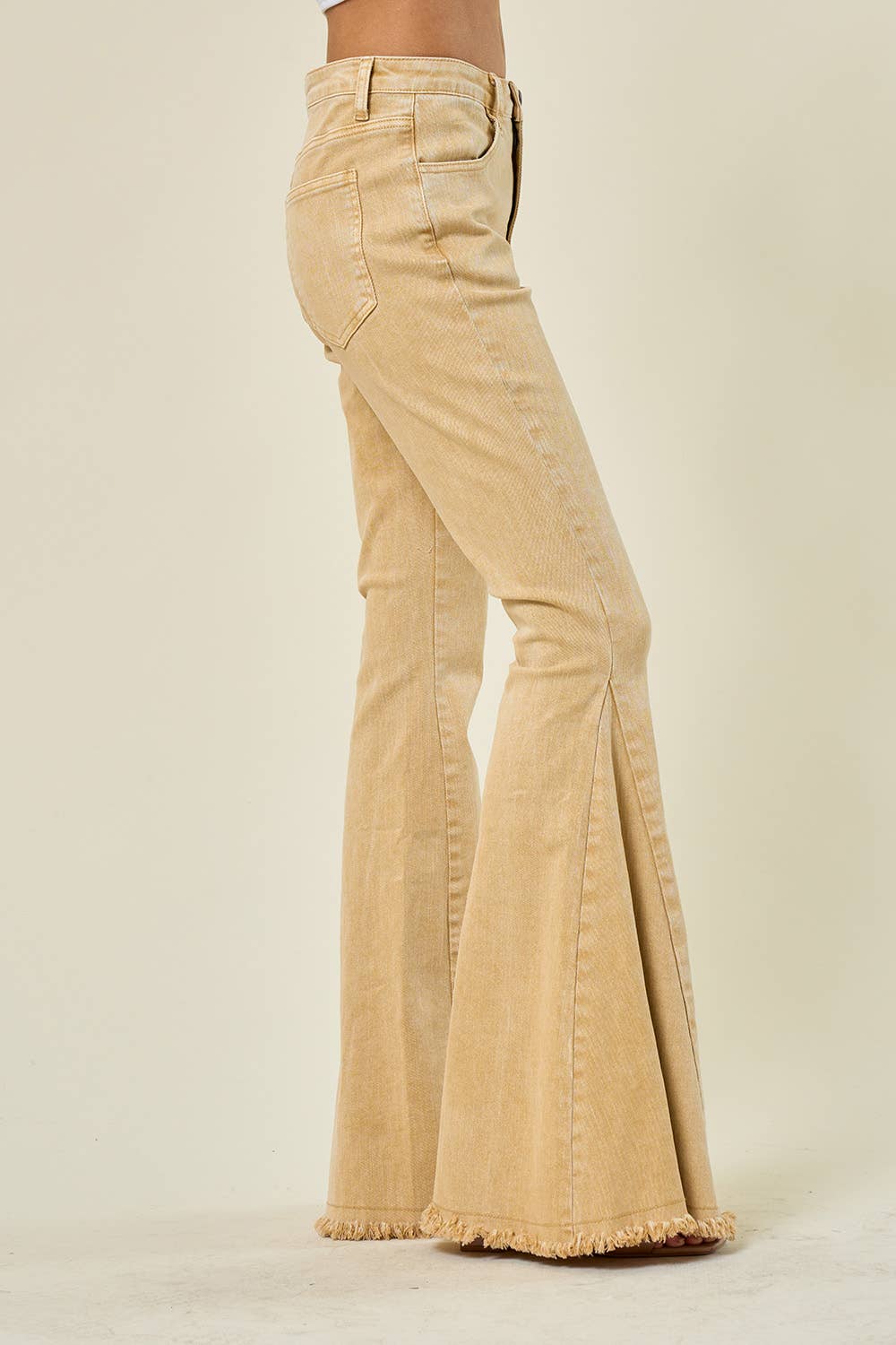 Acid Wash Flare Jeans