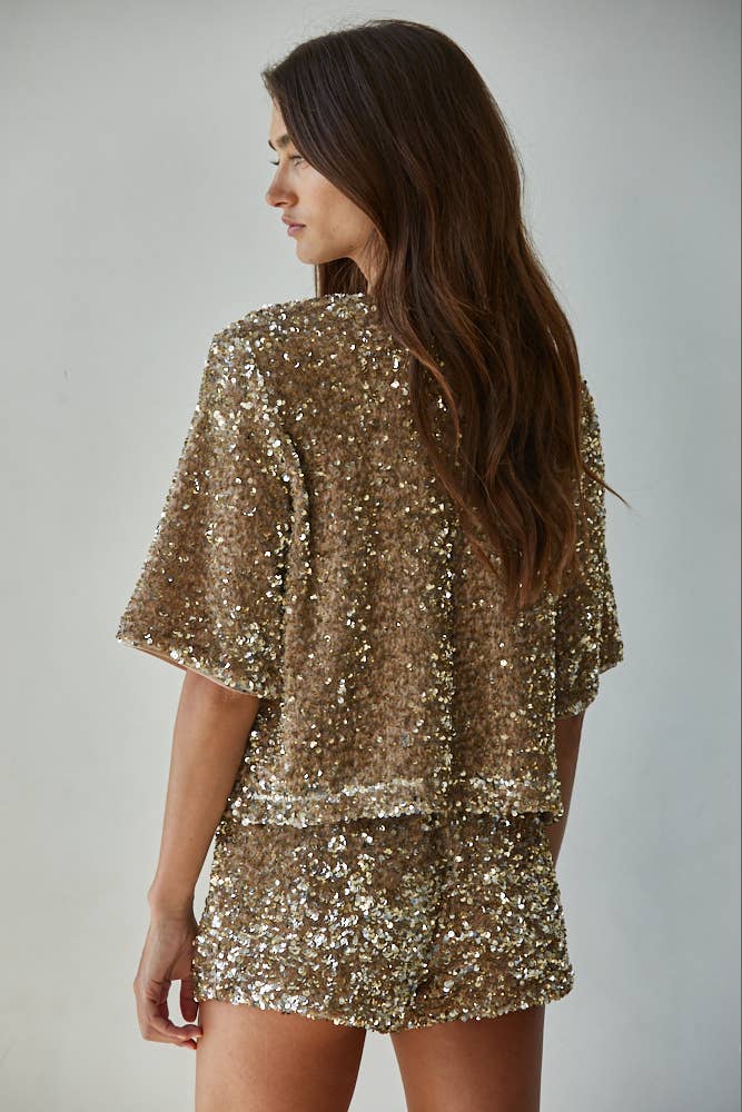 Honey Sequin Top