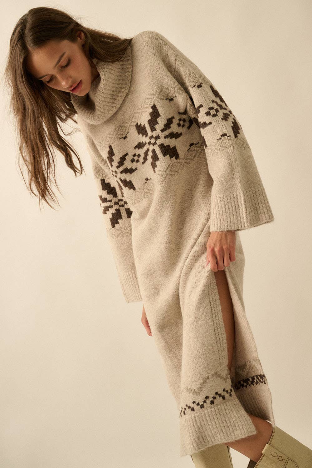 Alpine Knit Sweater Dress