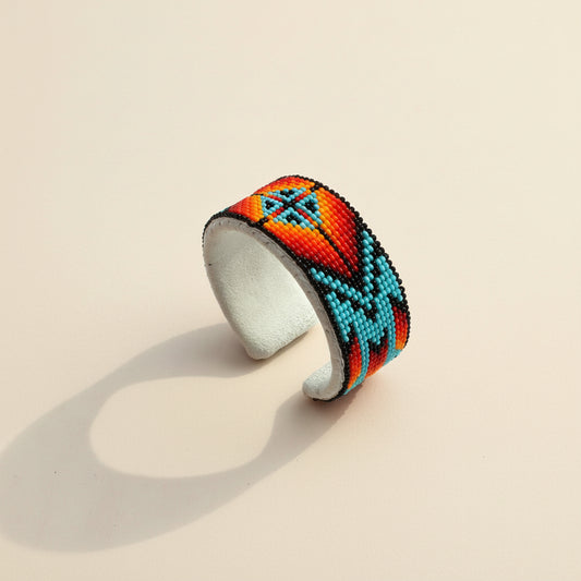 Beaded Tribal Cuff