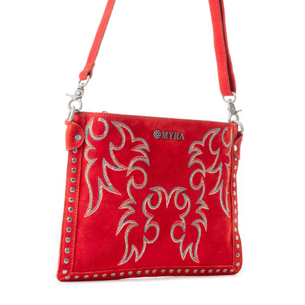 Texas Rose Embroidered Bag