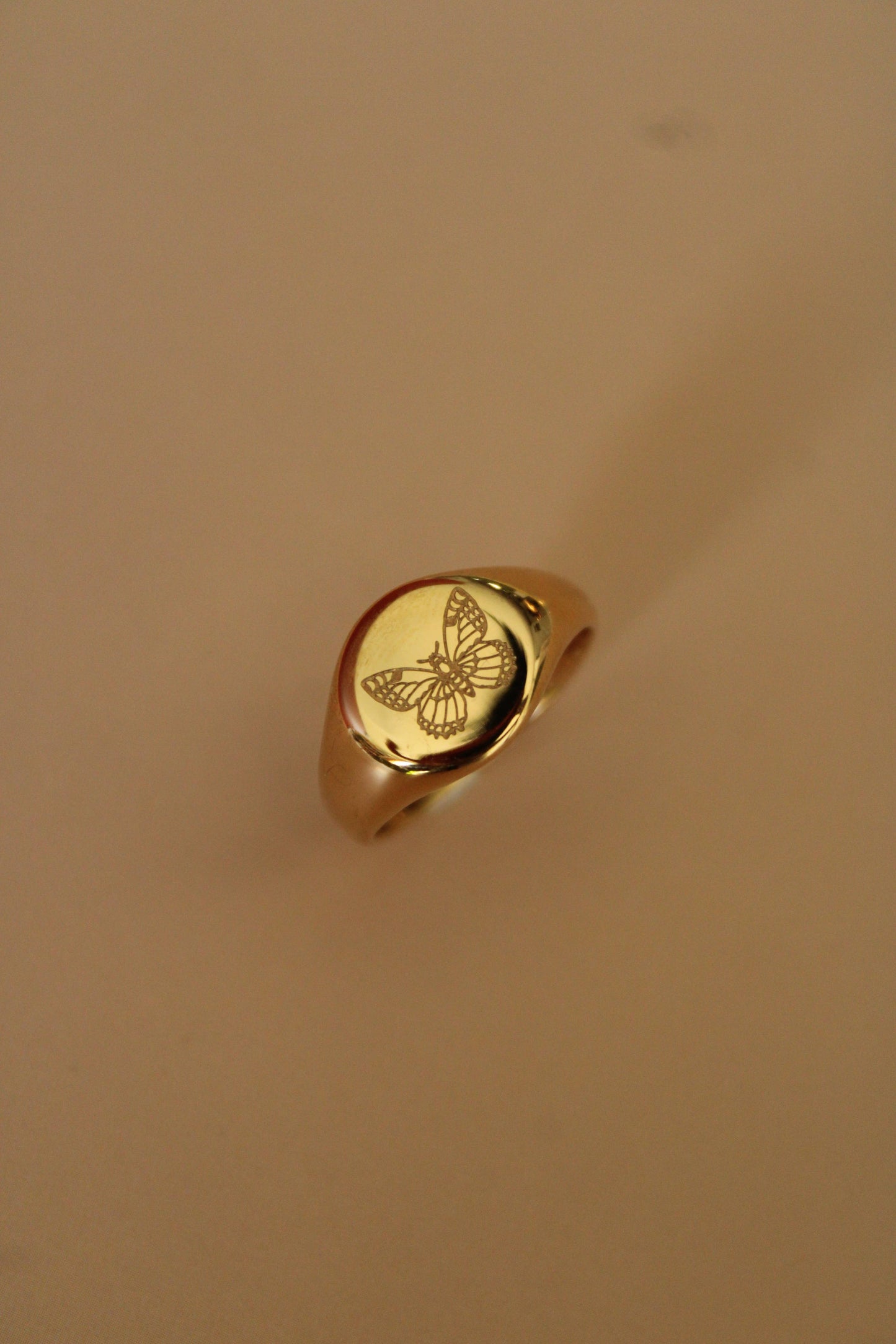 Butterfly Signet Ring