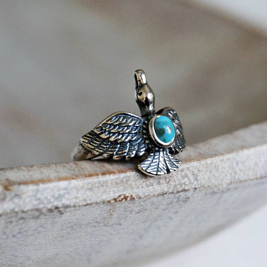 Hawk Turquoise Ring