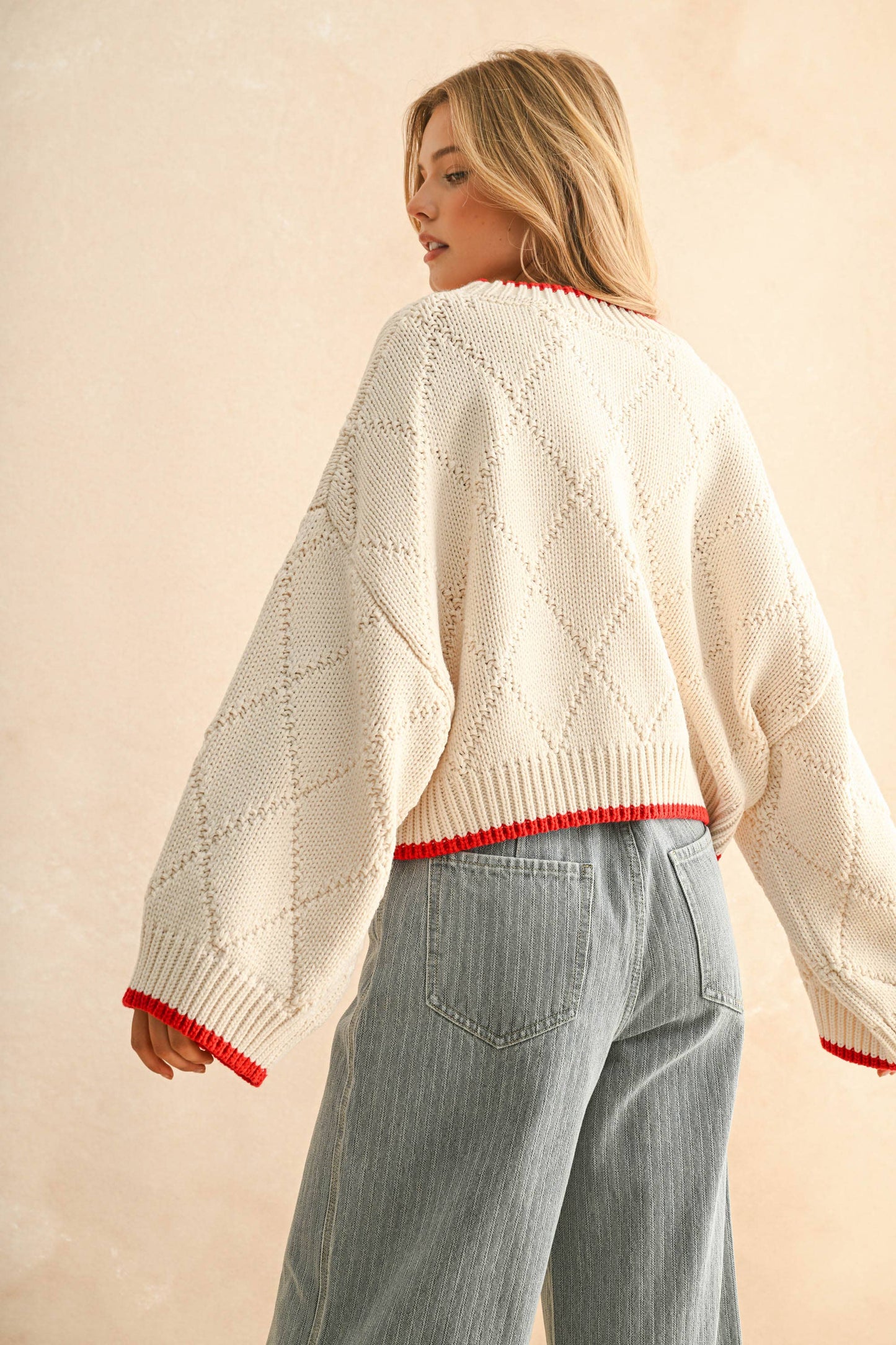 American Flag Flower Sweater