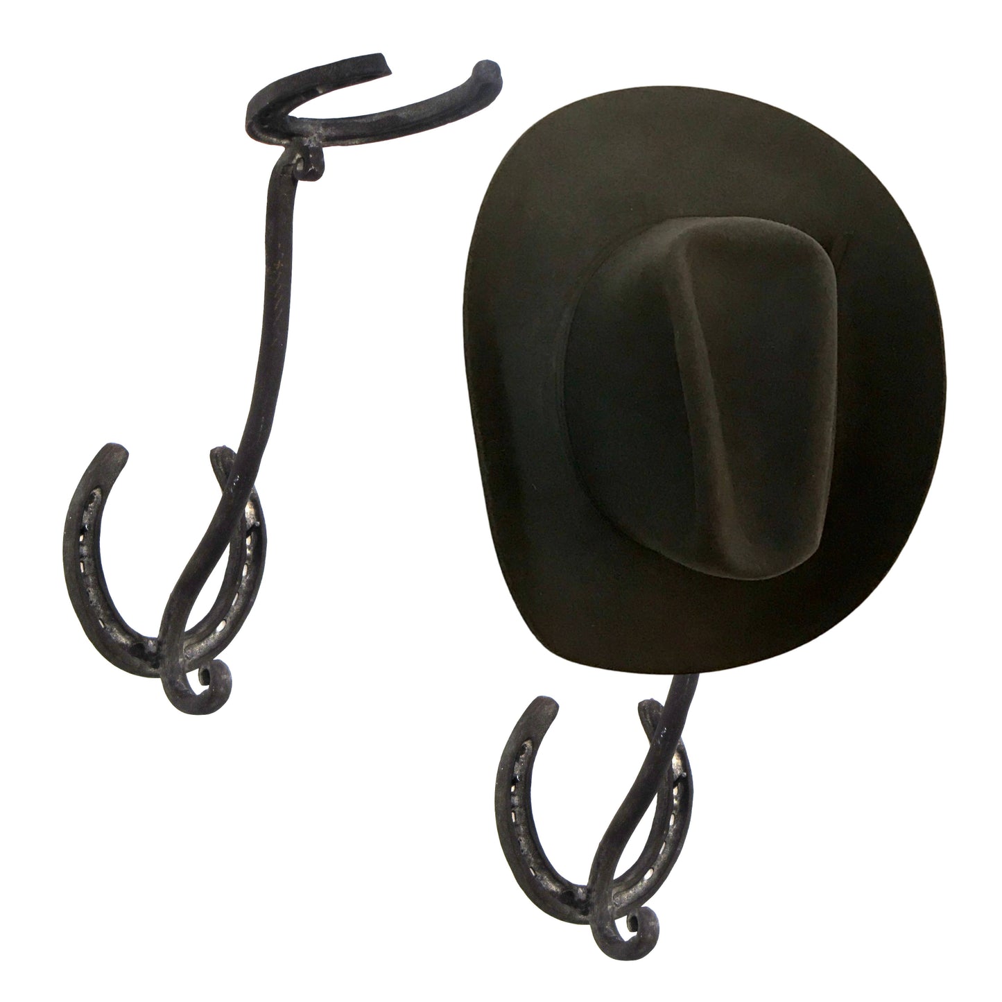 Horseshoe Wall Hat Rack