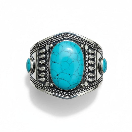 Turquoise Tribal Cuff