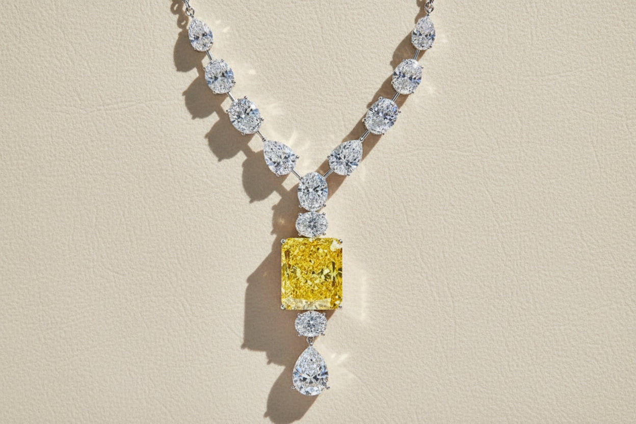 Radiant Cut Pendant Necklace