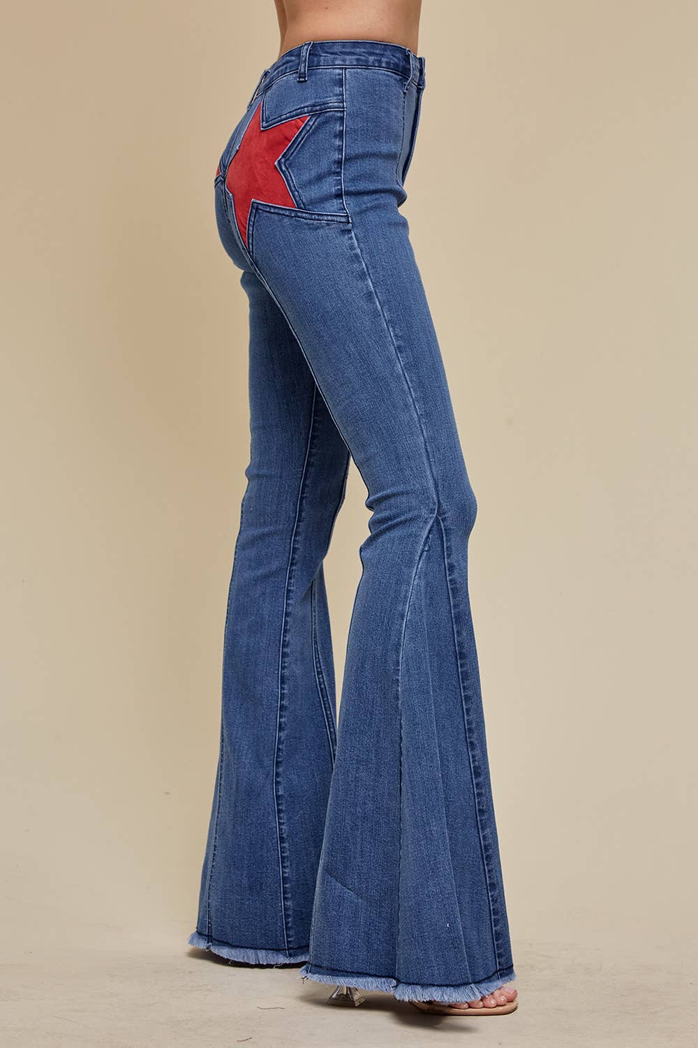 Red Star Flare Jeans