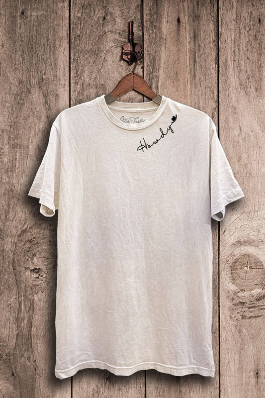Howdy Cowboy Hat Graphic Tee